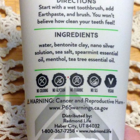 Earthpaste with Silver - detoxifying toothpaste - Picture 4 of 7